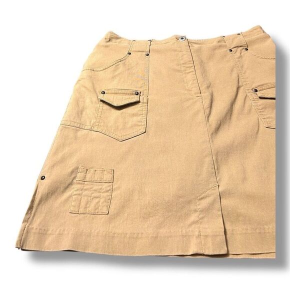 Jamie Sadock 8 Tan Athletic Stretch Skort Pockets Tennis Golf Activewear - Picture 4 of 8